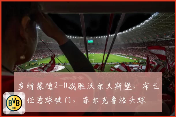 多特蒙德2-0战胜沃尔夫斯堡,布兰特任意球破门,菲尔克鲁格头球